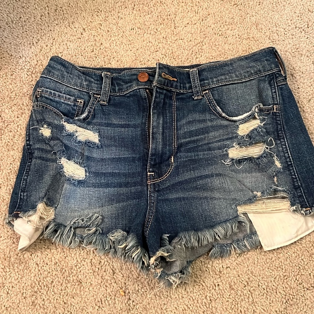 Hollister Vintage Shorts High Rise Waist 27 Size 5